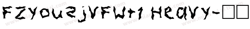 FZYouSJVFWT1 Heavy字体转换